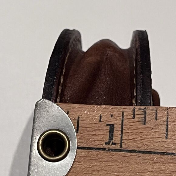 Vintage Sweden Nils Hörk Brass Pewter Snus Dosa Snuff Can Leather Carrying Case - Picture 9 of 16